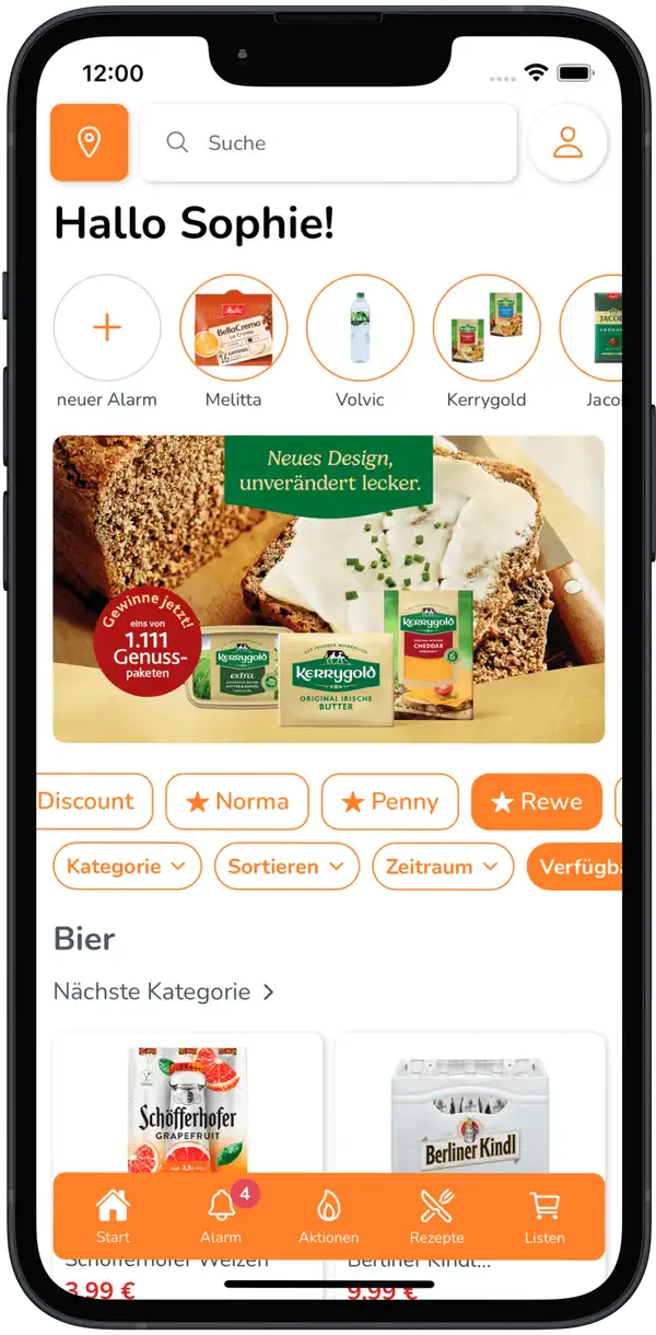 Sparkules App Home Screen