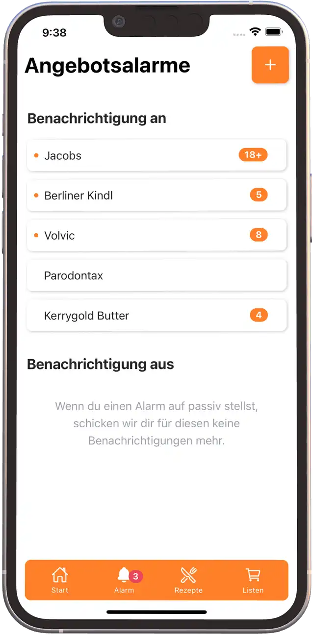 Sparkules App Alerts Screen