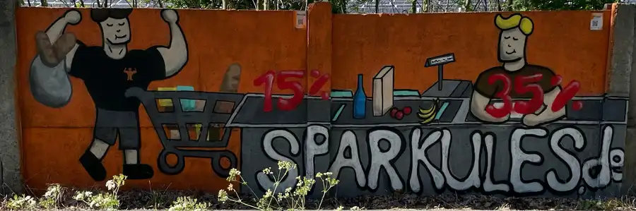 Die Sparkules-Wall, unser Graffiti bei Fürstenwalde