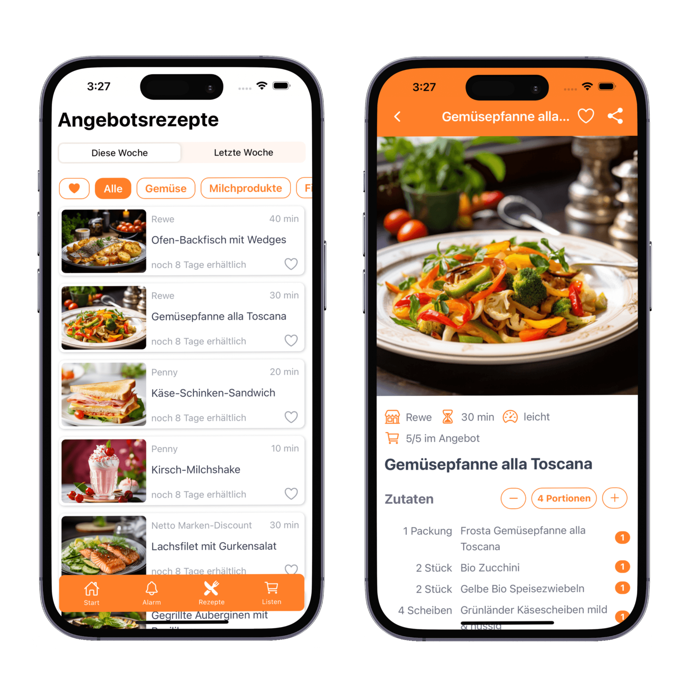 Angebotsrezepte bei Sparkules